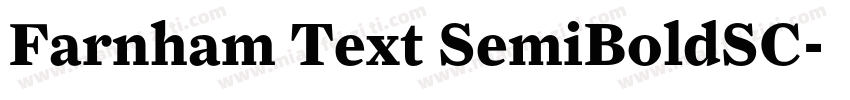 Farnham Text SemiBoldSC字体转换